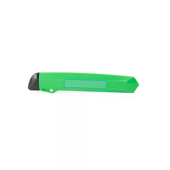 TO0108-Cutter-cu-lama-lata-si-corp-din-ABS-LOCK-VERDE-TEI