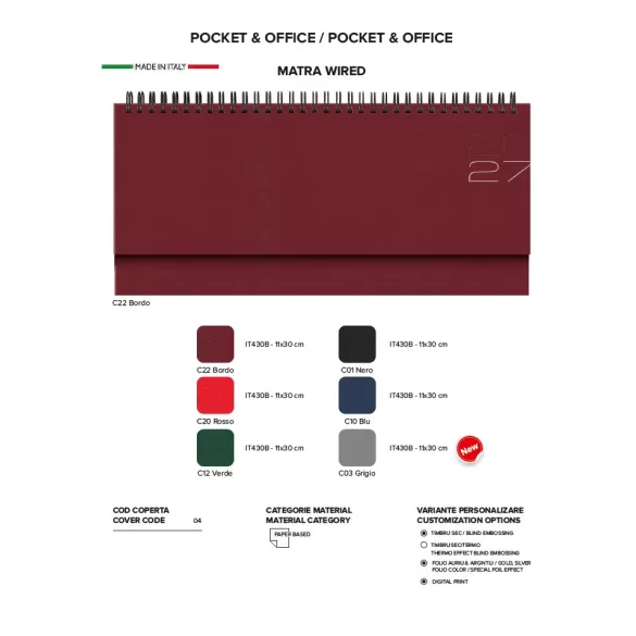 Planner-2024-saptamanal-Matra-11-x-30-cm-Negru