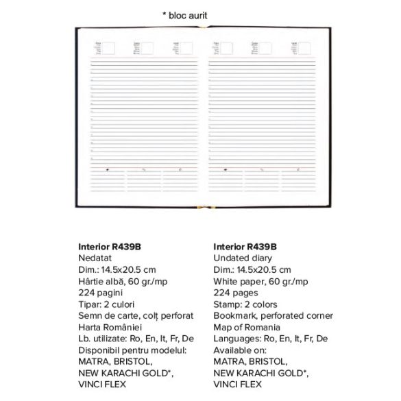 Agenda-nedatata-Vinci-Galben