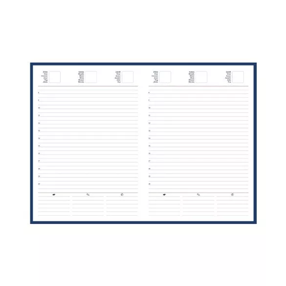 Agenda 2027 nedatata Vinci Flex 15 x 21 cm - [Verde]