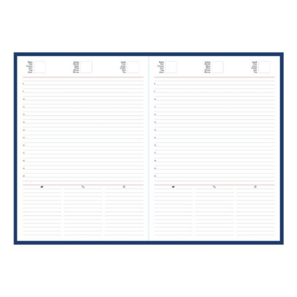 Agenda-nedatata-Cometa-cu-elastic-17-x-24-cm-Rosu