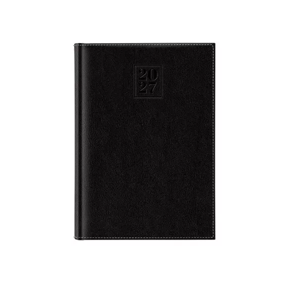 01457SHERAN21-Agenda-datata-zilnic-Sherwood-17-x-24-cm-Negru