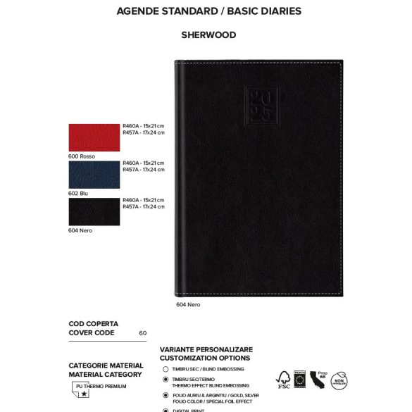 01457SHERAN21-Agenda-datata-zilnic-Sherwood-17-x-24-cm-Negru