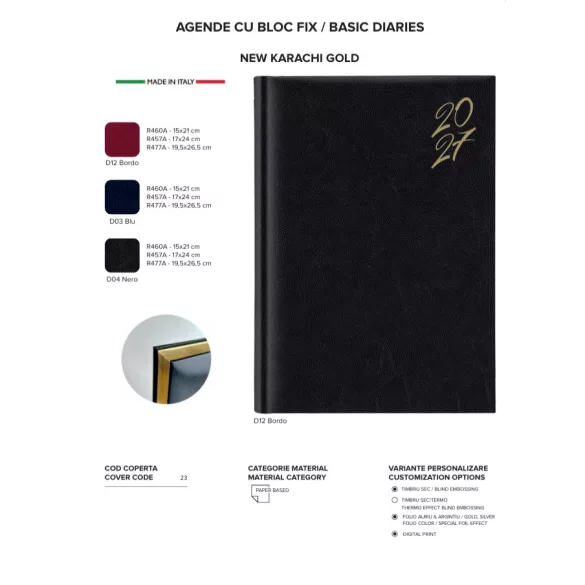 01460NKGRC8-Agenda-datata-zilnic-New-Karachi-Gold-Rosso-15-x-21-cm