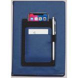 Agenda-datata-zilnic-cu-suport-pentru-telefon-Pastel-15-x-21-cm-Negru
