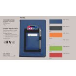 Agenda-datata-zilnic-cu-suport-pentru-telefon-Pastel-15-x-21-cm-Negru
