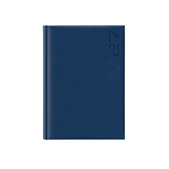 Agenda 2027 datata zilnic Rivoli 15 x 21 cm - [Albastru]