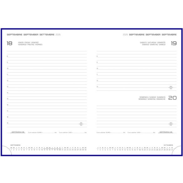 Agenda 2026 datata zilnic Vega 15 x 21 cm - [Beige]