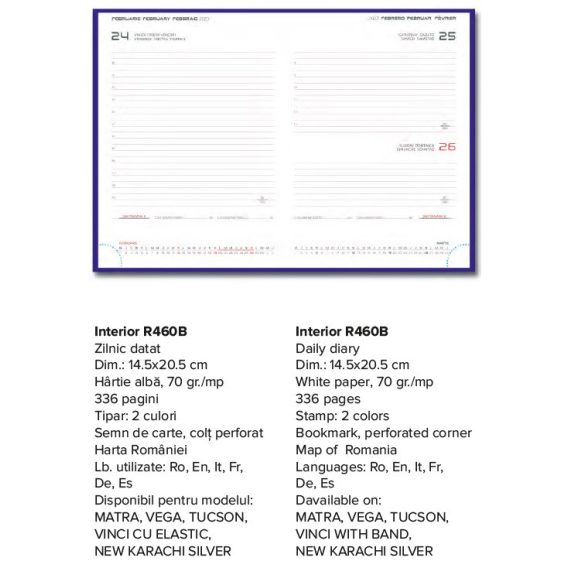 Agenda 2026 datata zilnic Vega 15 x 21 cm - [Beige]