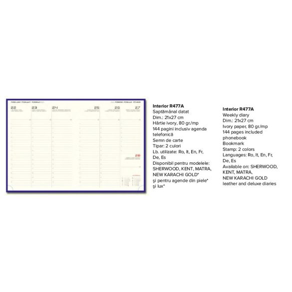 01477NKGN18-Agenda-datata-saptamanal-New-Karachi-Gold-Nero-20-x-27-cm