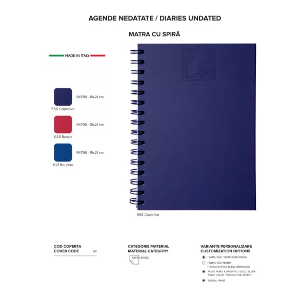 01479MATCOP20-Agenda-nedatata-Matra-cu-spira-14-x-21-cm-Indigo