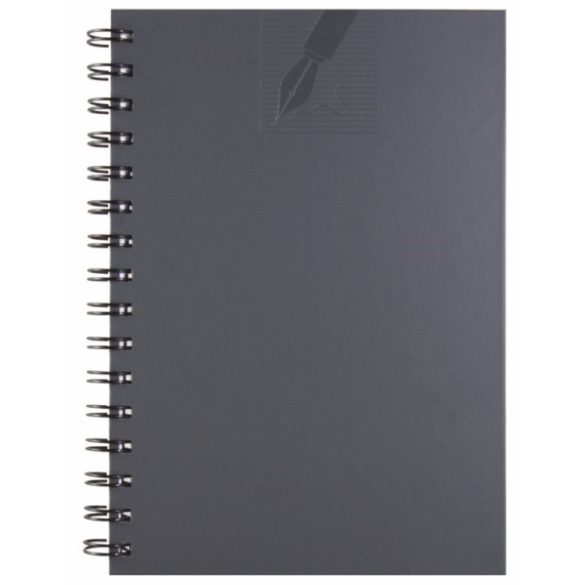 01479MATGRI20-Agenda-nedatata-Matra-cu-spira-14-x-21-cm-Gri