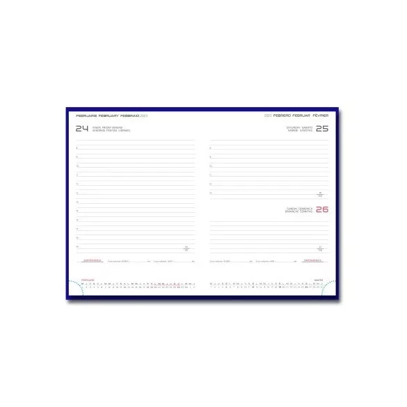 Agenda 2027 datata zilnic Tucson 15 x 21 cm - [Ghiaccio]