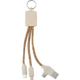 1015139-011 - Cablu de date si breloc din otel inoxidabil si pluta - Landry
