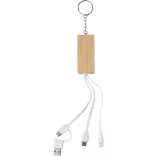 1015141-011 - Cablu de date cu breloc din bambus si suport pentru telefon - Sutton