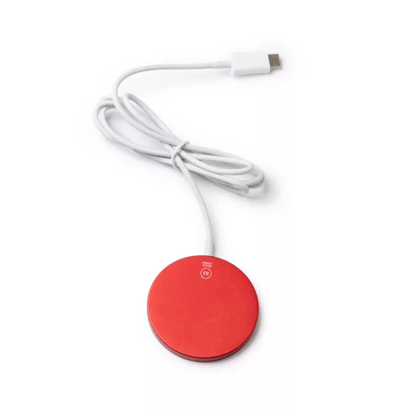 CR1060-Incarcator-wireless-magnetic-din-aluminiu-reciclat-15W-WUDY-ROSU