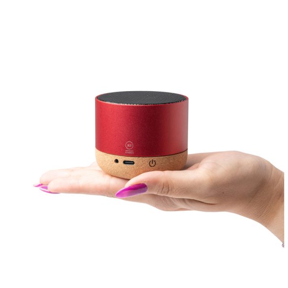 BS1061-Boxa-wireless-cu-corp-din-pluta-si-bambus-VOXEL-ROSU