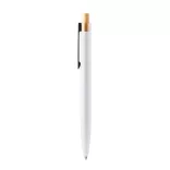 BL1078-Pix-unic-cu-buton-din-bambus-si-corp-din-aluminiu-reciclat-cu-finisaj-mat-elegant-TANSA-ALB