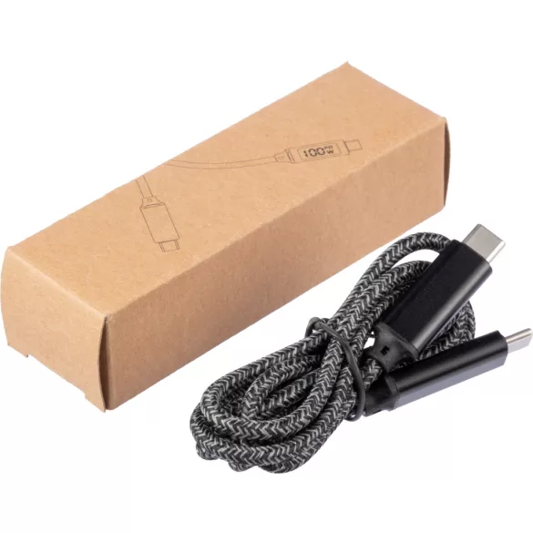 1097552-001 - Cablu de incarcare din nailon - 65W - 1 m - Claudia
