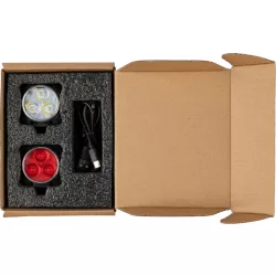   1107133-009 - Lumini de bicicleta reincarcabile din ABS - Elisabeth