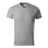 1111213-Tricou-unisex-Heavy-V-neck-Gri-inchis-MALFINI