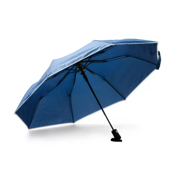 UM1159-O-umbrela-din-RPET-poliester-reciclat-cu-tesatura-pongee-190T-si-finisaj-cu-benzi-reflectorizante-reprezinta-o-optiune-durabila-si-sustenabila-pentru-a-va-proteja-de-ploaie-NIKOL-BLEUMARIN