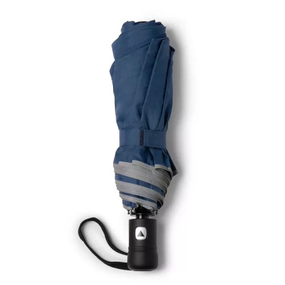 UM1159-O-umbrela-din-RPET-poliester-reciclat-cu-tesatura-pongee-190T-si-finisaj-cu-benzi-reflectorizante-reprezinta-o-optiune-durabila-si-sustenabila-pentru-a-va-proteja-de-ploaie-NIKOL-BLEUMARIN
