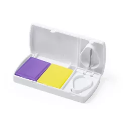 SB1227-Cutie-pentru-pastile-cu-doua-compartimente-unul-cu-doua-cutiute-colorate-diferit-si-celalalt-cu-un-cutit-pentru-a-imparti-pastilele-cu-un-volum-mai-mare-MEDY-ALB