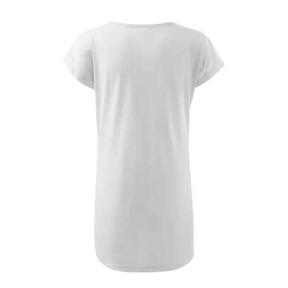1230012-Tricou/rochie-pentru-dama-Love-Alb-MALFINI