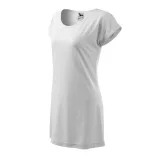 1230012-Tricou/rochie-pentru-dama-Love-Alb-MALFINI
