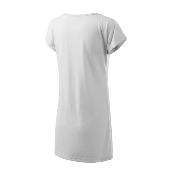 1230012-Tricou/rochie-pentru-dama-Love-Alb-MALFINI