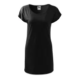 1230112-Tricou/rochie-pentru-dama-Love-Negru-MALFINI