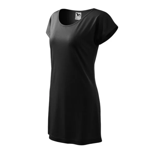 1230112-Tricou/rochie-pentru-dama-Love-Negru-MALFINI