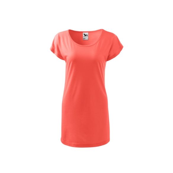 123A112 - Tricou/rochie pentru dama - Love [Coral] - MALFINI