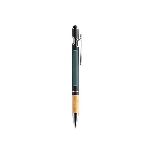 BL1246-Pix-metalic-cu-maner-din-bambus-DEKEL-NEGRU