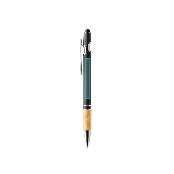 BL1246-Pix-metalic-cu-maner-din-bambus-DEKEL-NEGRU