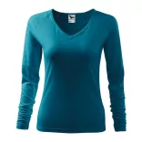 1275912-Tricou-pentru-dama-Elegance-Turcoaz-inchis-MALFINI