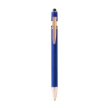 BL1341-Pix-metalic-moale-la-atingere-cu-detalii-aurii-roz-ROSES-ALBASTRU-ROYAL