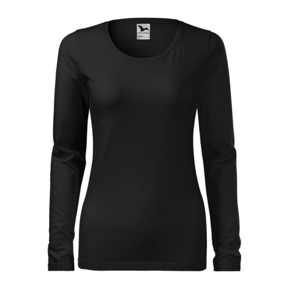1390112-Tricou-pentru-dama-Slim-Negru-MALFINI