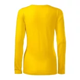 1390412-Tricou-pentru-dama-Slim-Galben-MALFINI