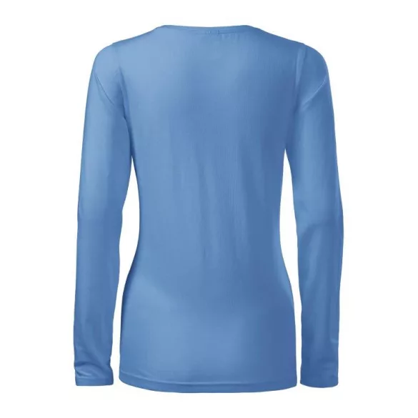 1391512-Tricou-pentru-dama-Slim-Albastru-deschis-MALFINI