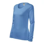 1391512-Tricou-pentru-dama-Slim-Albastru-deschis-MALFINI