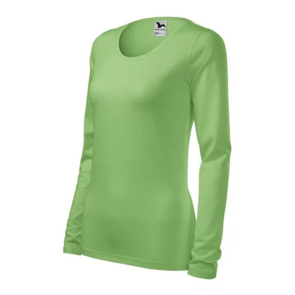 1393912-Tricou-pentru-dama-Slim-Verde-iarba-MALFINI