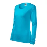 1394412-Tricou-pentru-dama-Slim-Turcoaz-MALFINI