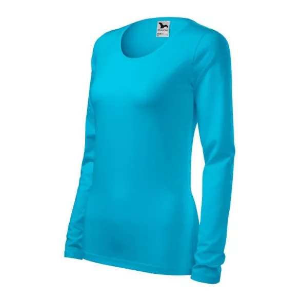 1394412-Tricou-pentru-dama-Slim-Turcoaz-MALFINI