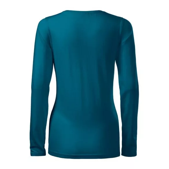 1399312-Tricou-pentru-dama-Slim-Albastru-petrol-MALFINI