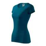 1419312-Tricou-pentru-dama-Glance-Albastru-petrol-MALFINI