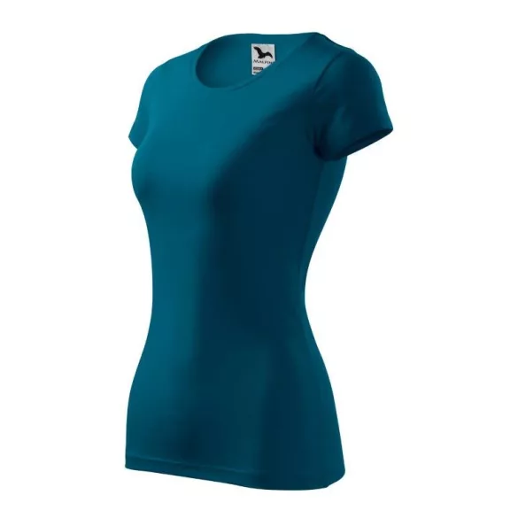 1419312-Tricou-pentru-dama-Glance-Albastru-petrol-MALFINI