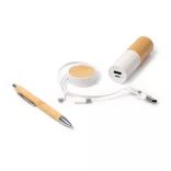 CR1503-Set-cadou-care-include-baterie-externa-si-cablu-3-in-1-si-pix-5000-mAh-FARGON-ALB