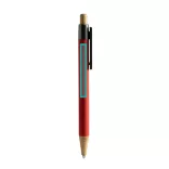 BL1506-Pix-din-metal-cauciucat-cu-buton-din-bambus-clip-lat-si-plat-din-bambus-ideal-pentru-personalizare-COPLA-ROSU